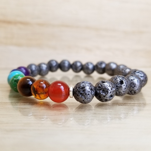 7 Chakra Healing Diffuser Bracelet - Picture 2 of 8